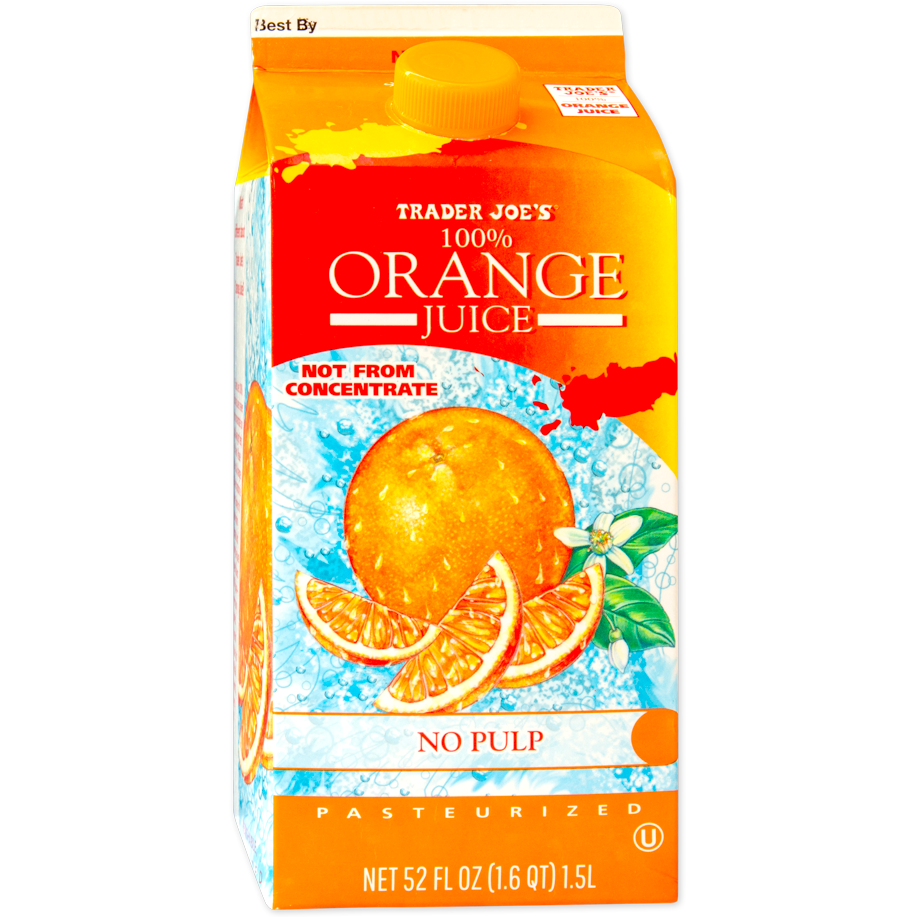 100% Orange Juice No Pulp