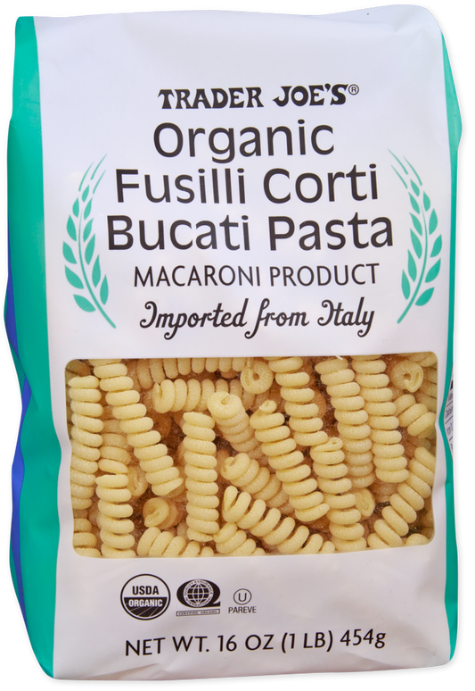 Органическая паста Fusilli Corti Bucati