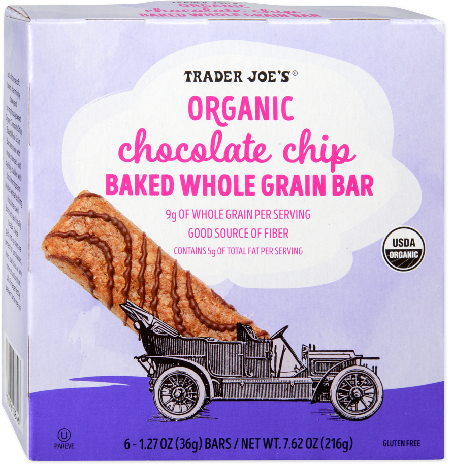 Organic Chocolate Chip Baked Whole Grain Bar